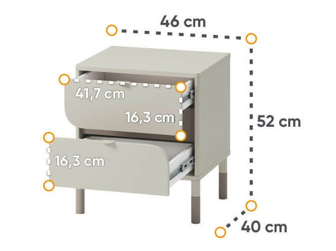 Table de chevet Lomsono 116