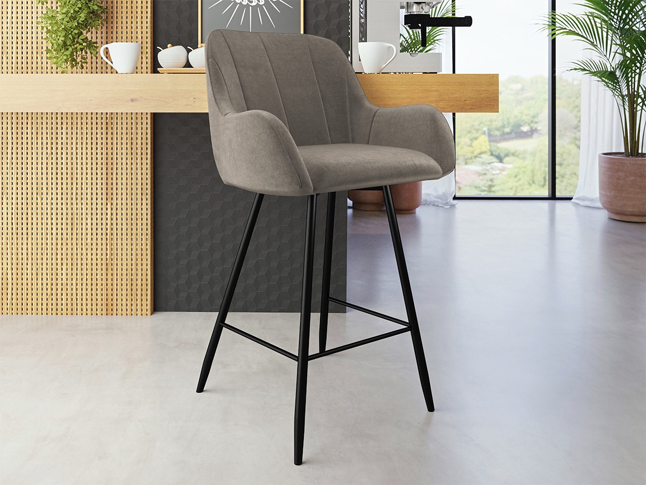 Chaise de bar Jackson 102 (Magic Velvet 2209)