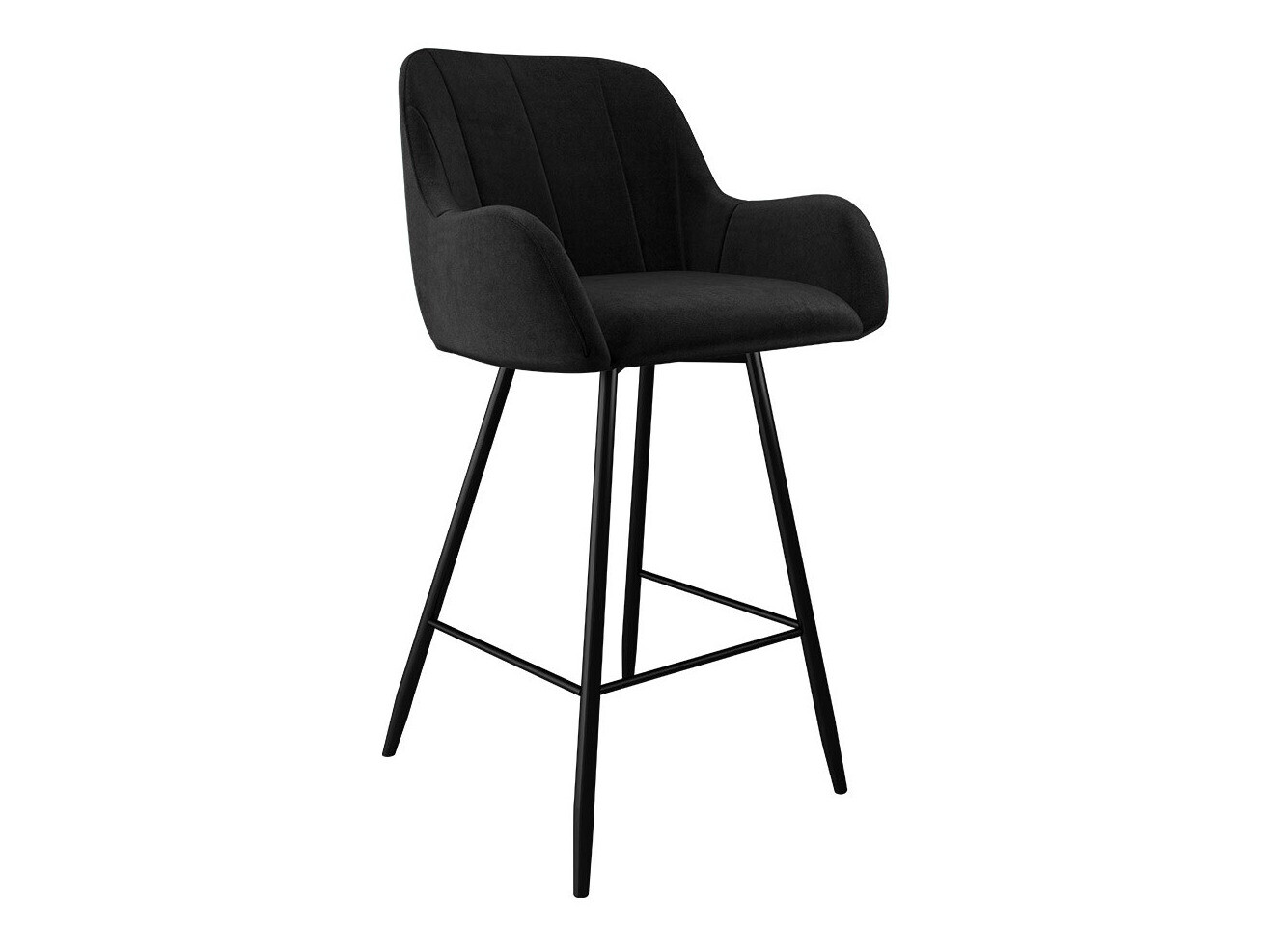 Chaise de bar Jackson 102 (Noir + Magic Velvet 2219)