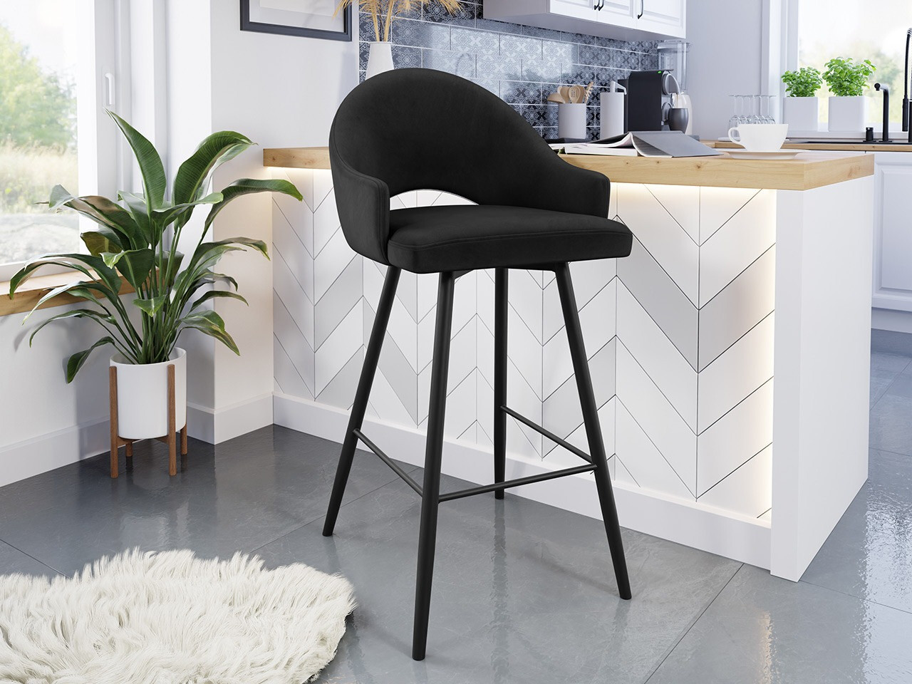 Chaise de bar Jackson 103 (Magic Velvet 2219)