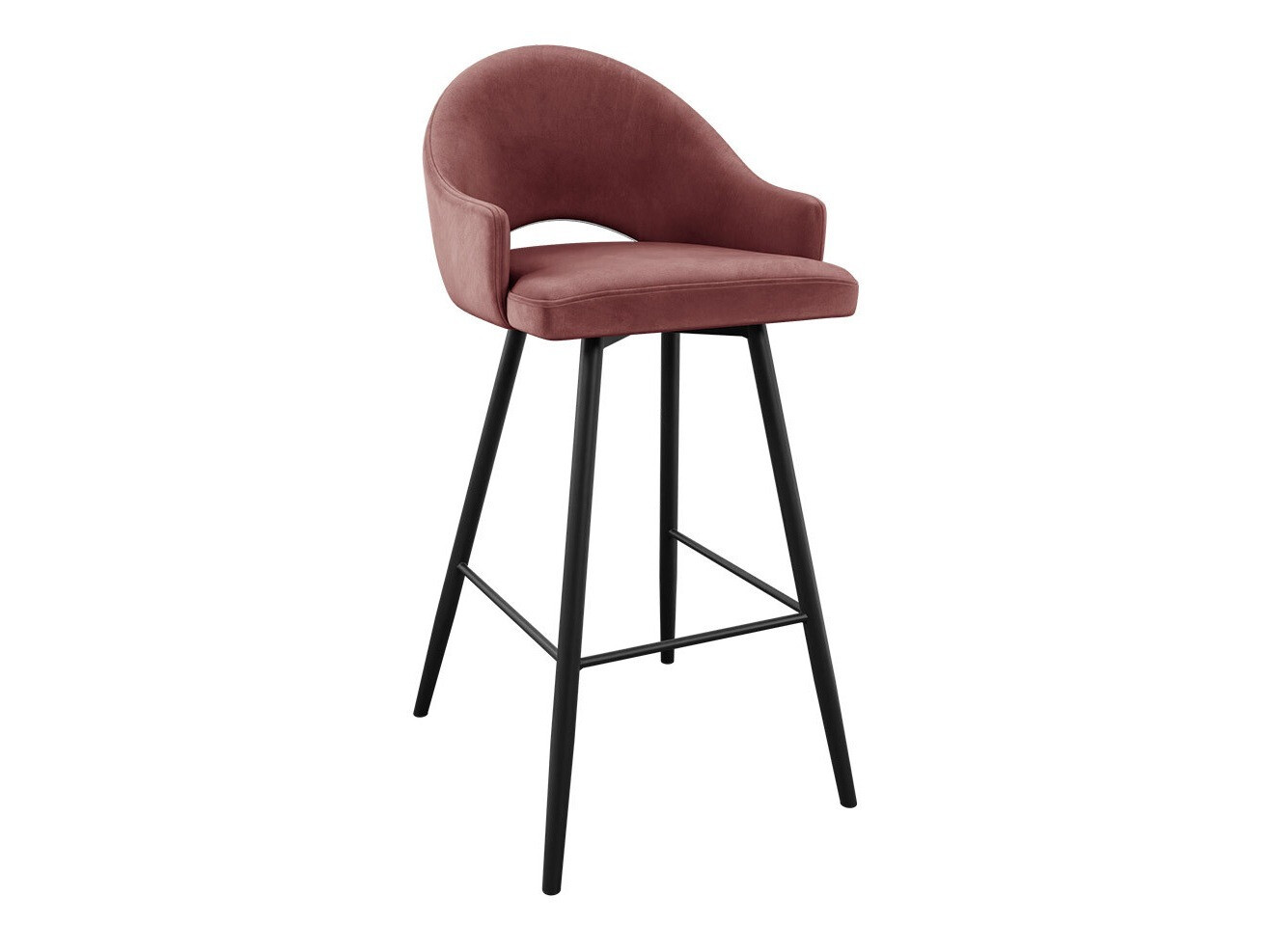Chaise de bar Jackson 103 (Noir + Magic Velvet 2258)