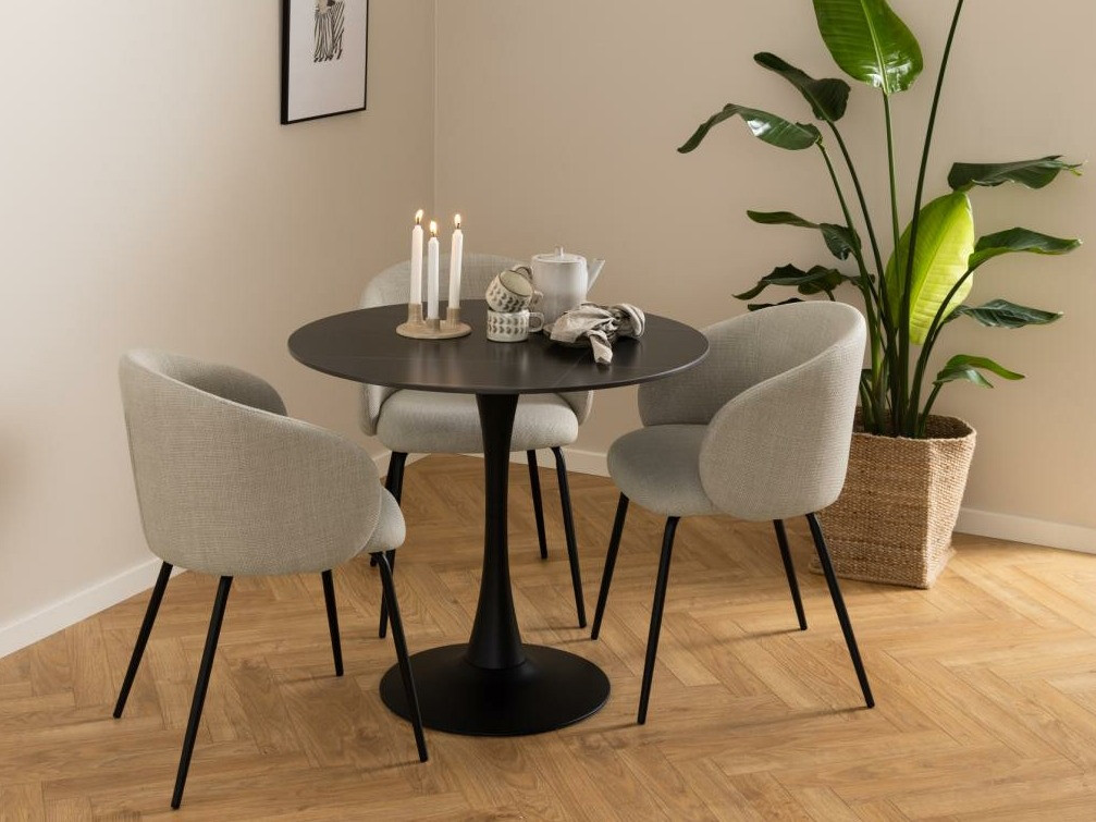 Chaise Norsica 862 (Beige + Noir)