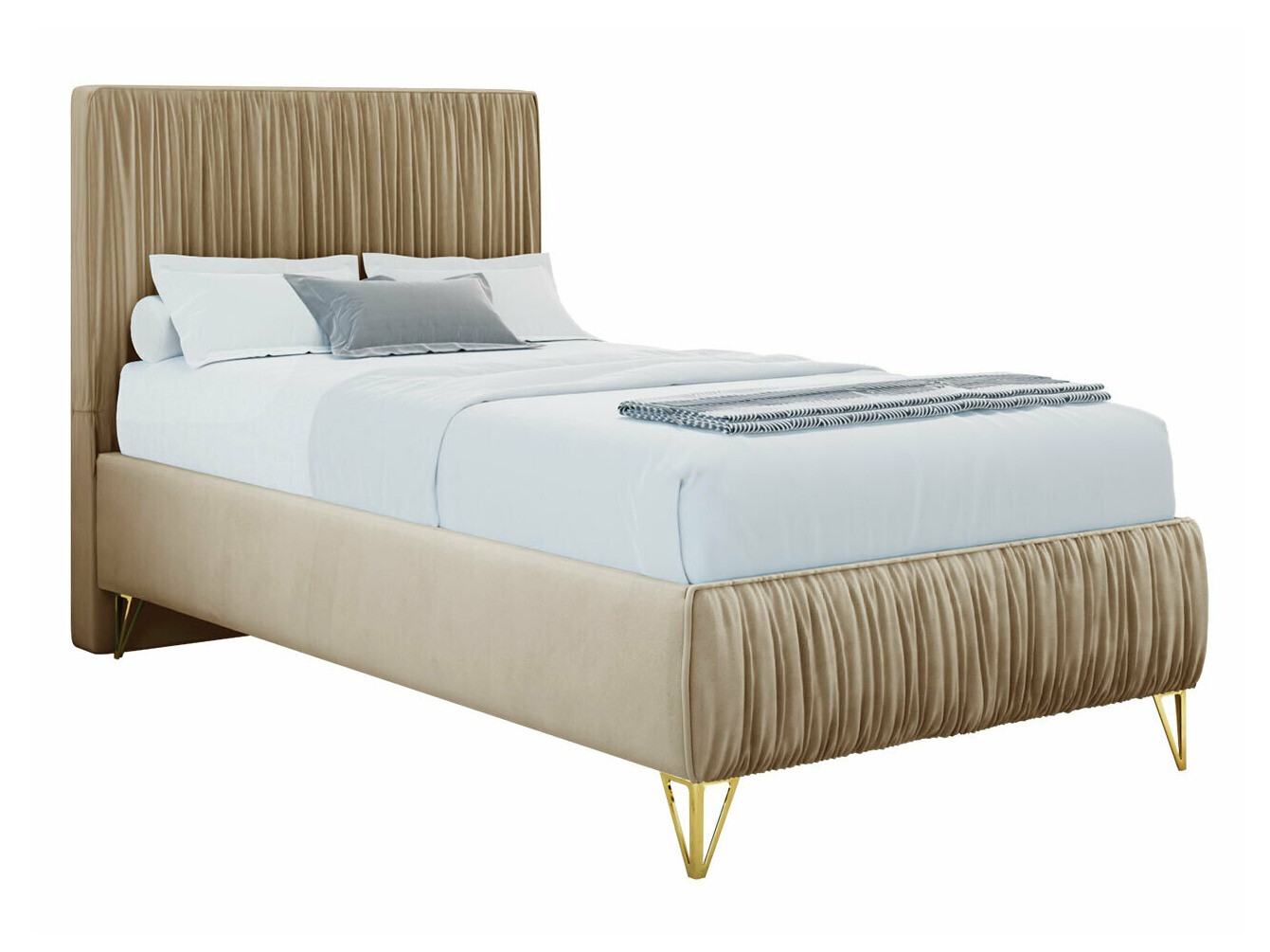 Lit continental Logan 112 (Amor Velvet 4304)