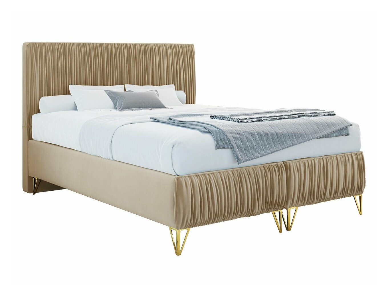 Lit continental Logan 112 (Amor Velvet 4304)