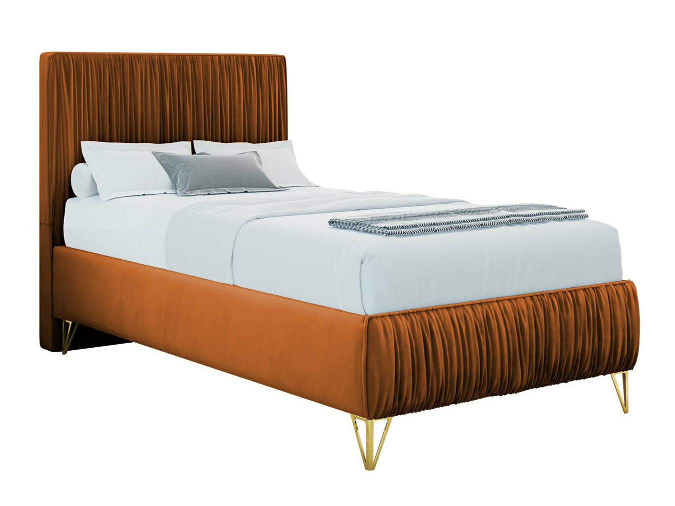 Lit continental Logan 112 (Amor Velvet 4305)