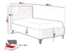 Lit continental Logan 112 (Amor Velvet 4305)