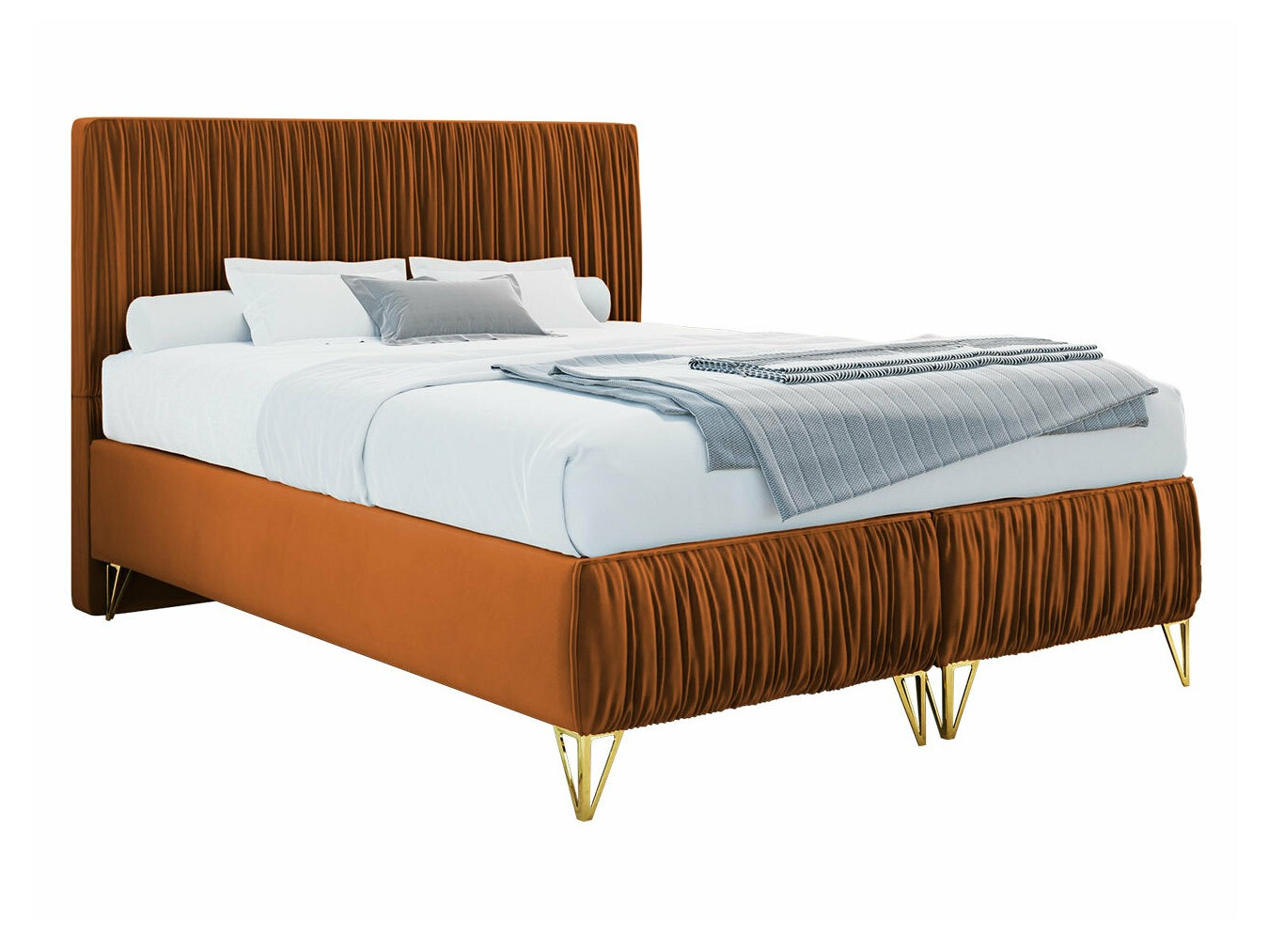 Lit continental Logan 112 (Amor Velvet 4305)