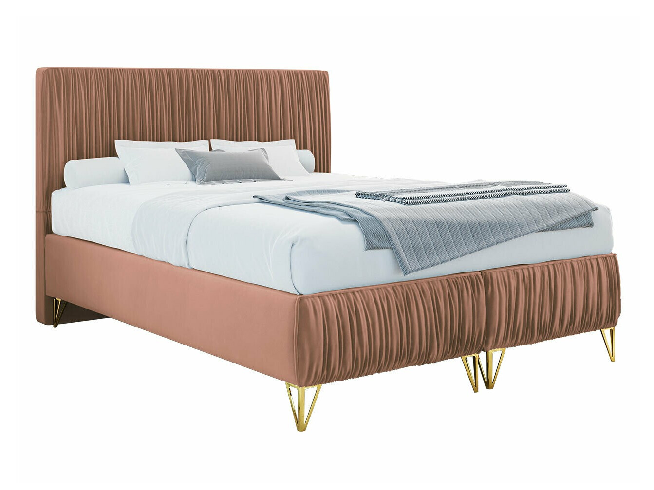 Lit continental Logan 112 (Amor Velvet 4328)