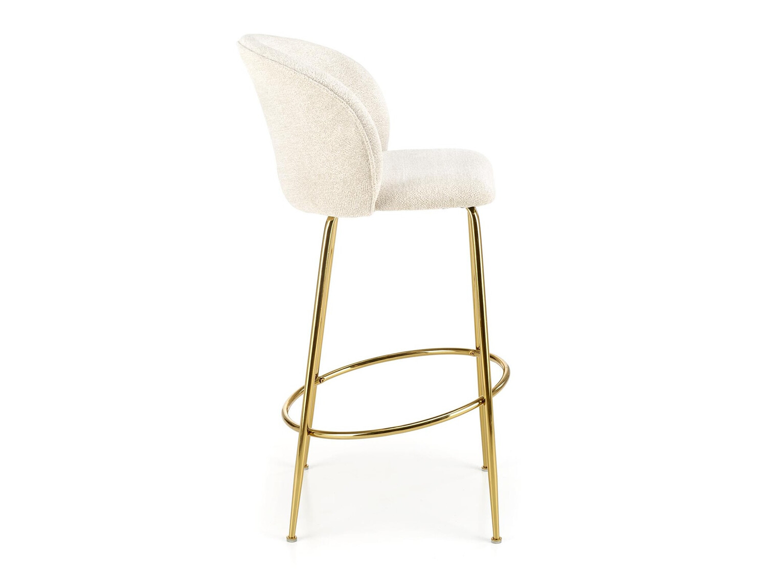 Chaise de bar Houston 1554 (Crème + Doré)