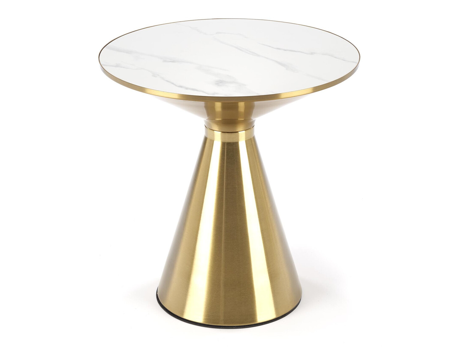 Table basse Houston 1553 (Doré + Marbre blanc)
