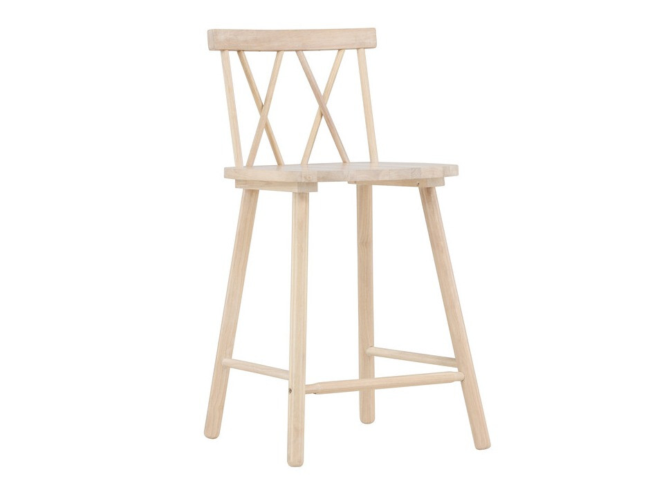 Chaise de bar mi-hauteur Dallas 4202 (Brun clair)