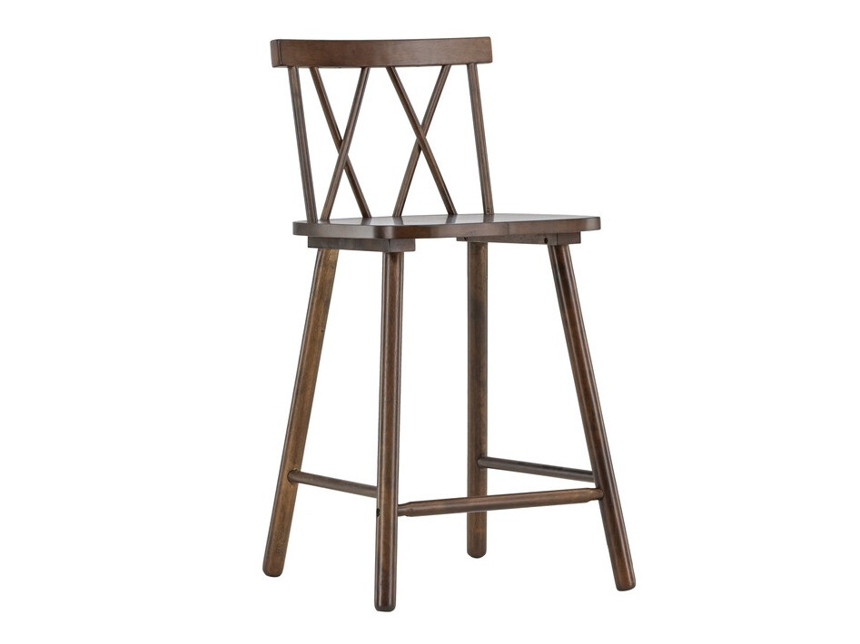 Chaise de bar mi-hauteur Dallas 4202 (Marron)