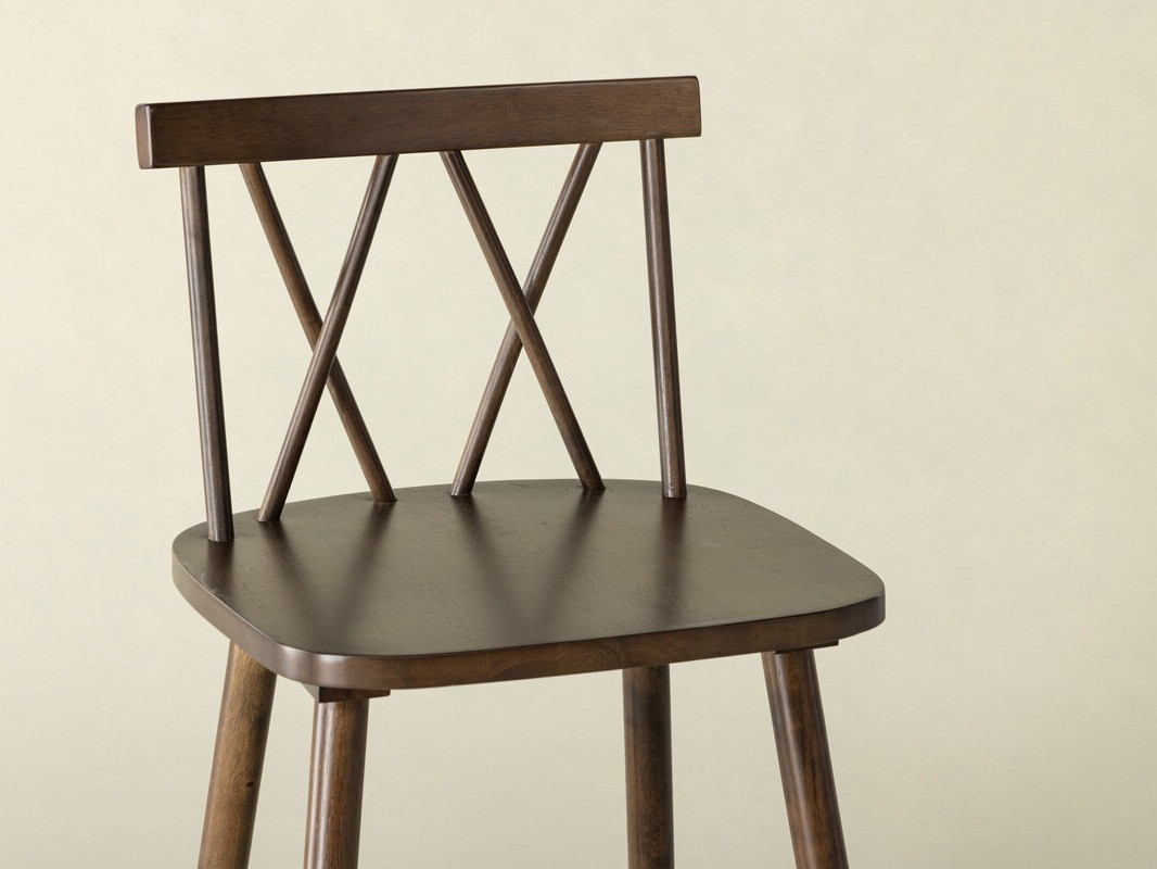 Chaise de bar mi-hauteur Dallas 4202 (Marron)