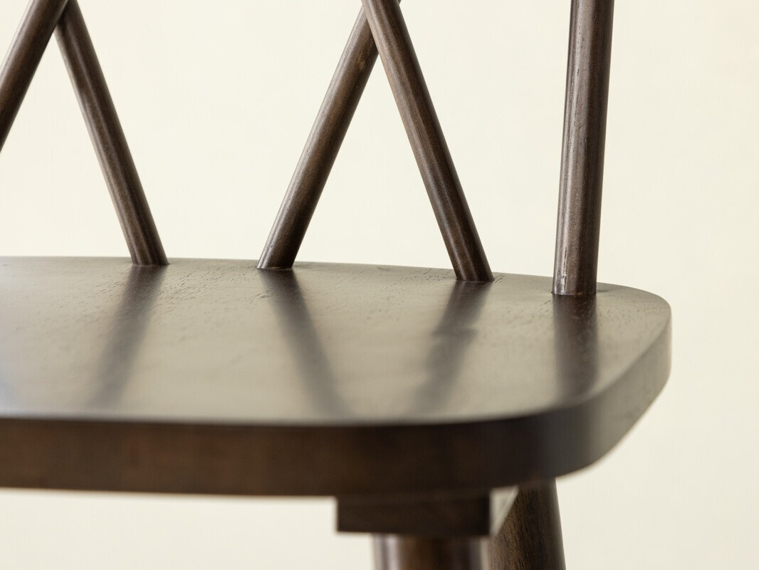 Chaise de bar mi-hauteur Dallas 4202 (Marron)