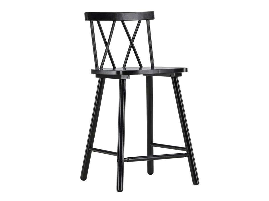 Chaise de bar mi-hauteur Dallas 4202 (Noir)