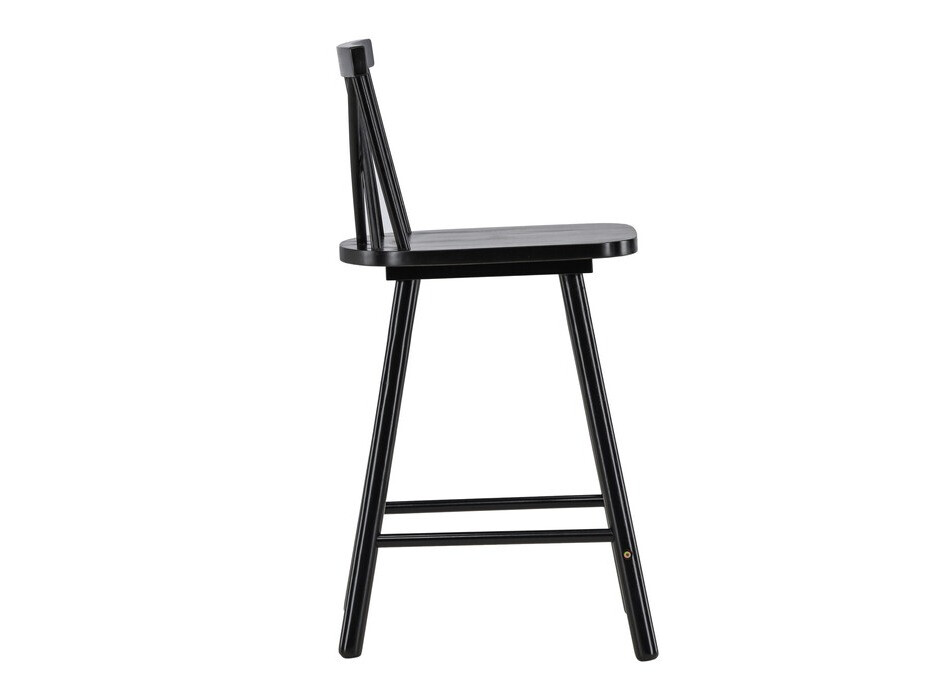 Chaise de bar mi-hauteur Dallas 4202 (Noir)