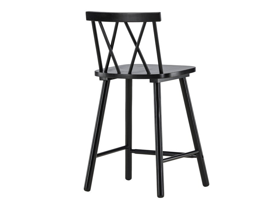 Chaise de bar mi-hauteur Dallas 4202 (Noir)
