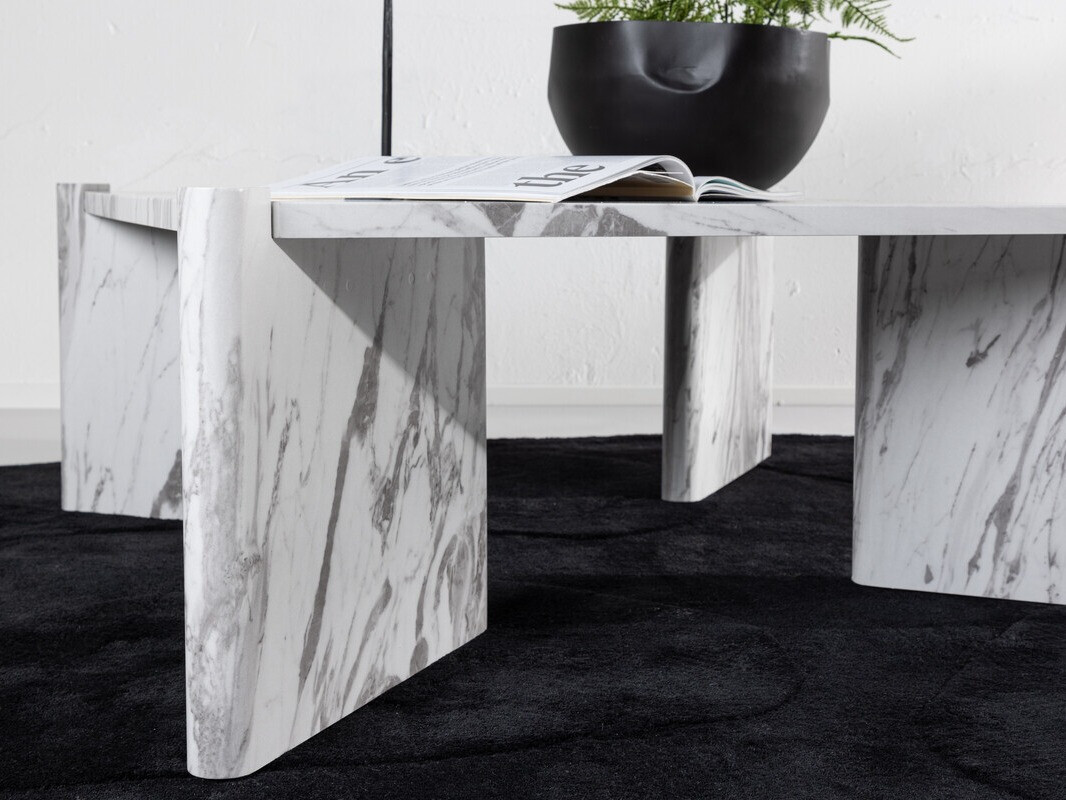 Table basse Dallas 4198 (Marbre blanc)