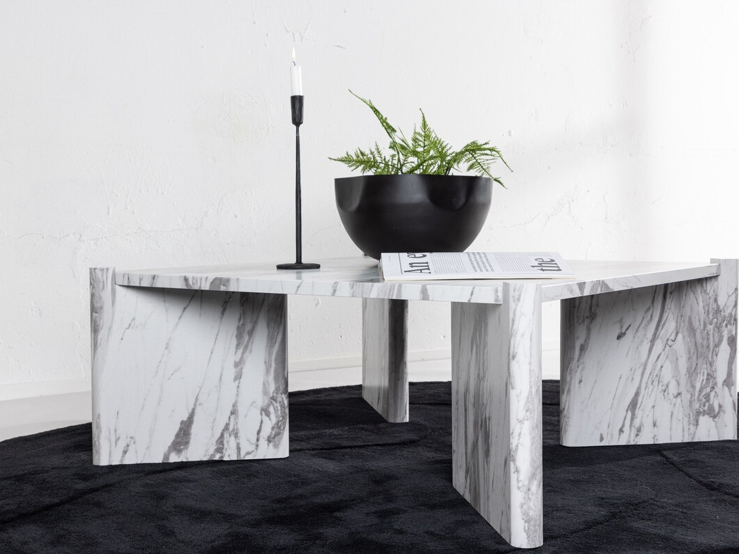 Table basse Dallas 4198 (Marbre blanc)