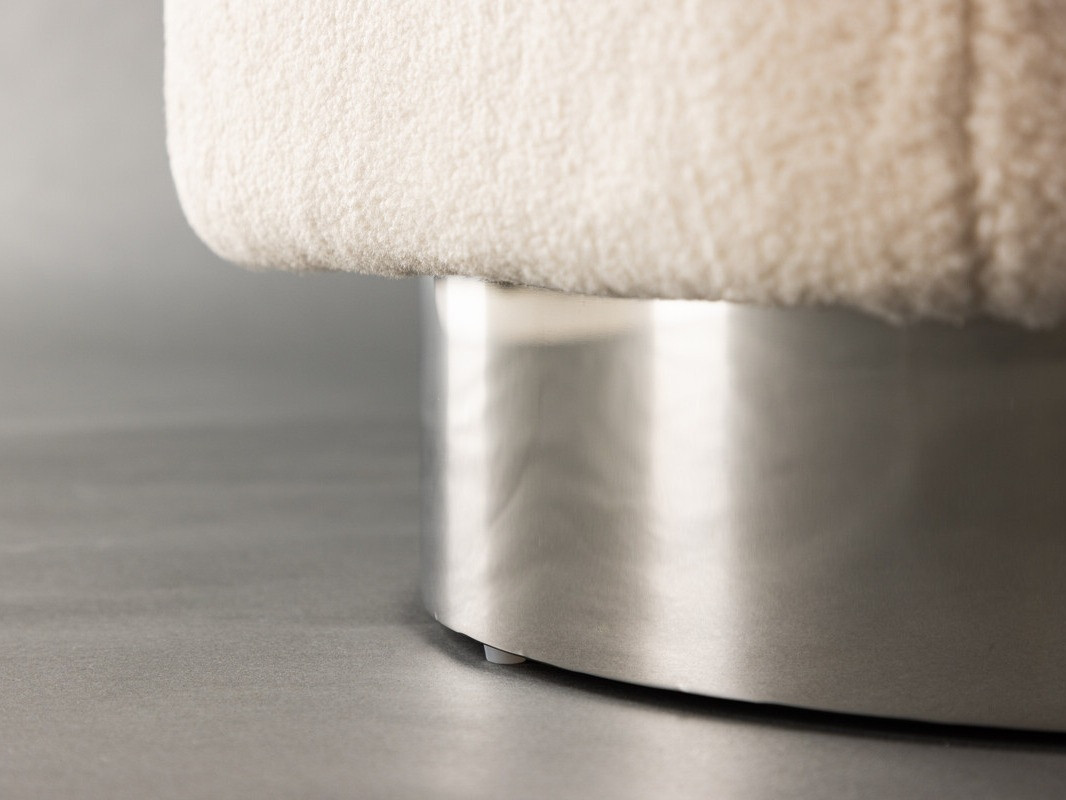 Pouf Dallas 4219 (Brun clair + Argent)