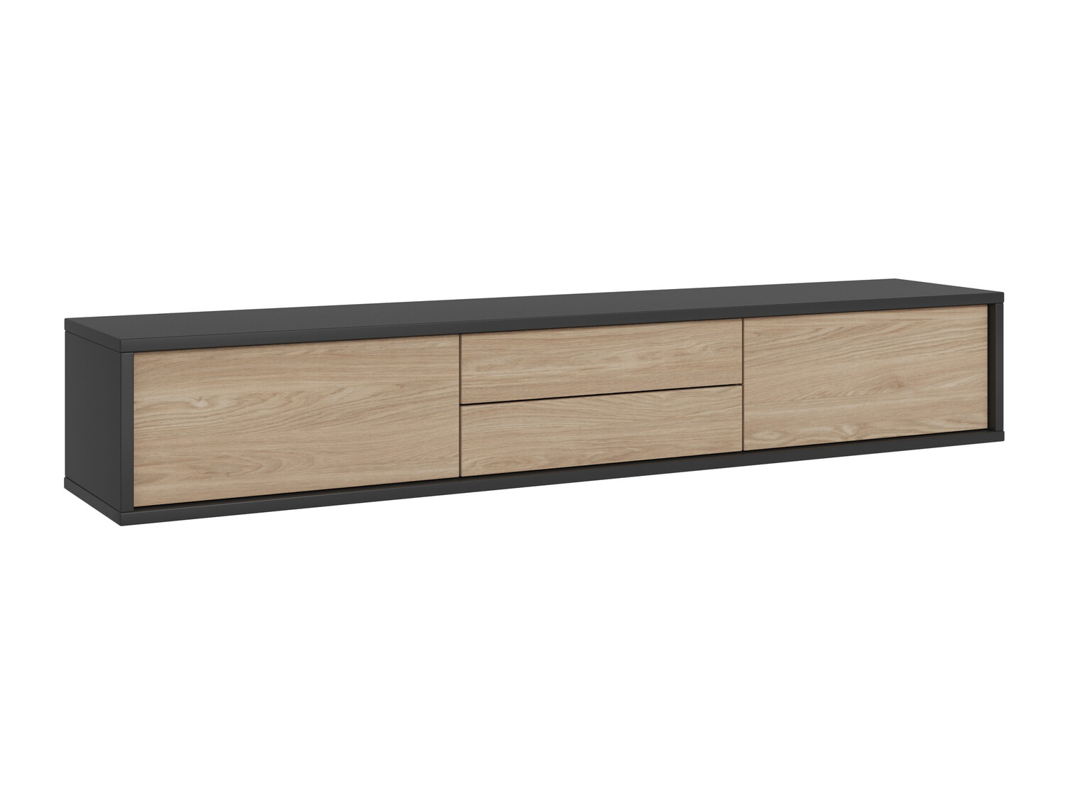 Meuble TV Austin 325 (Anthracite + Chêne)