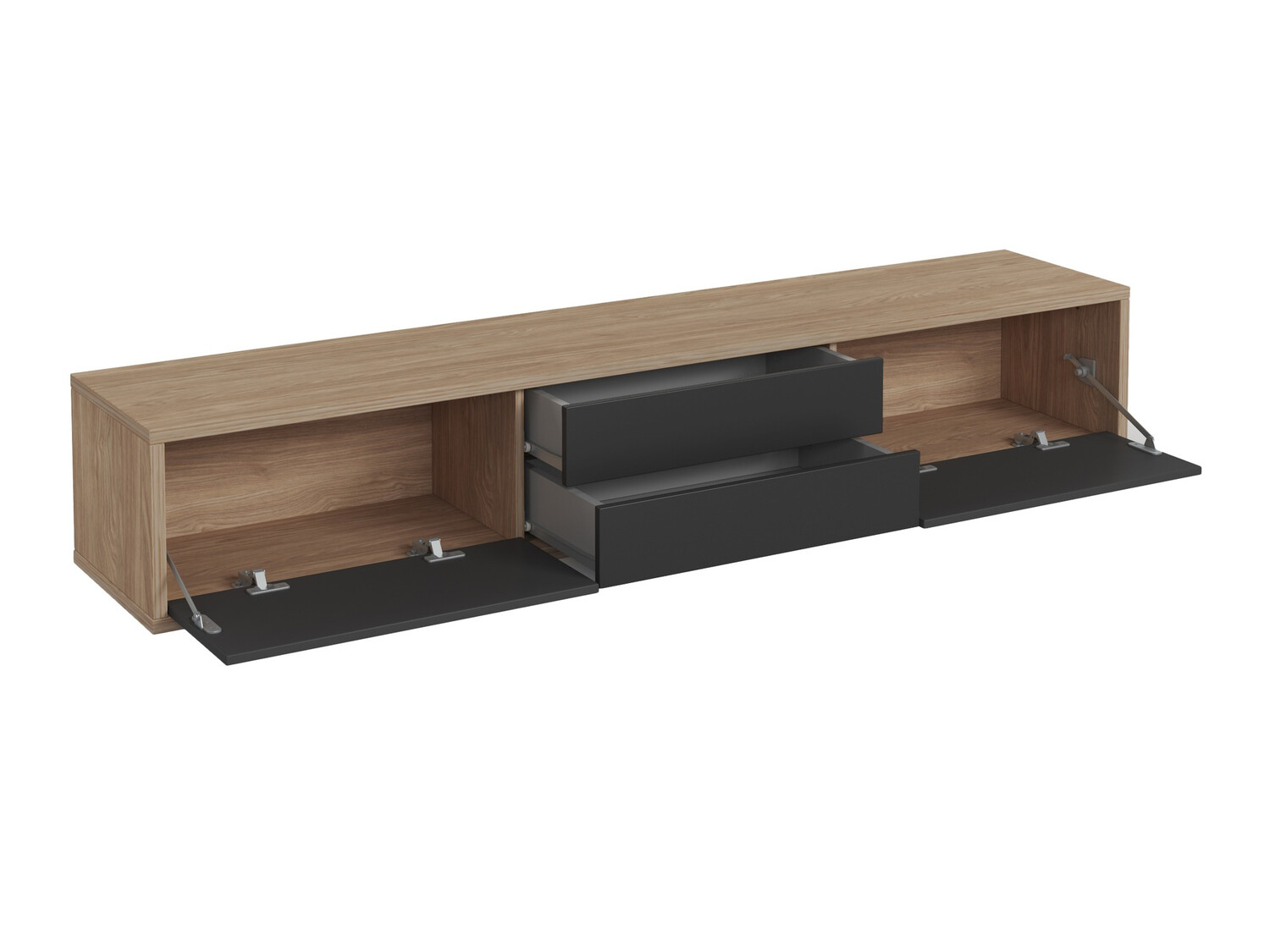 Meuble TV Austin 325 (Chêne + Anthracite)