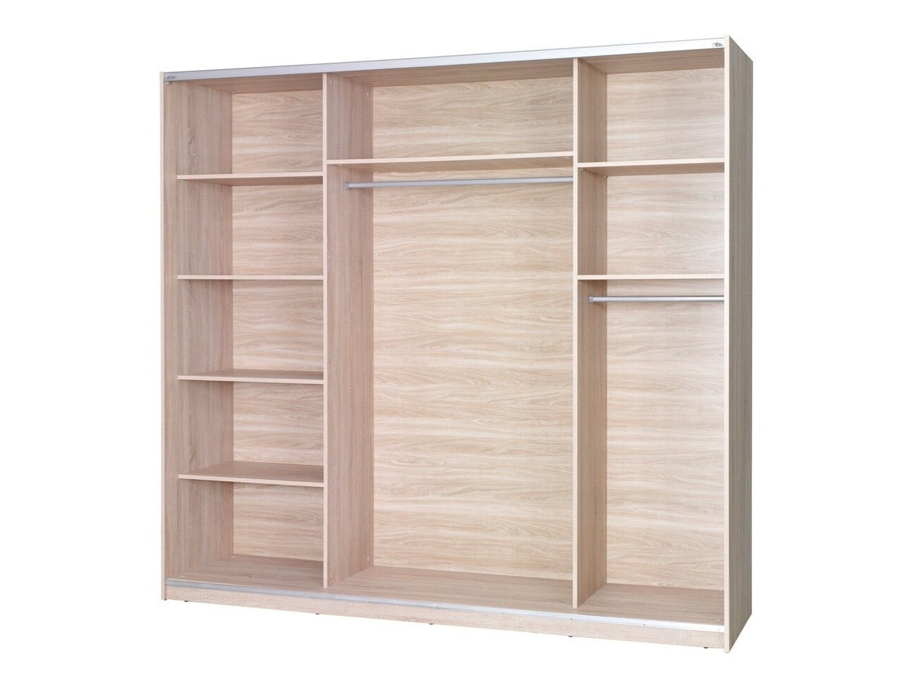 Armoire Murrieta 150 (Chêne de san remo + Gris)