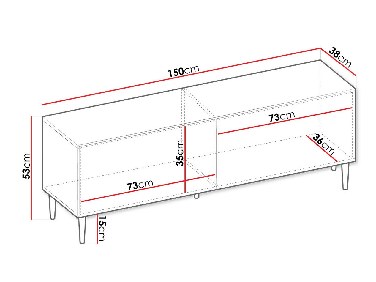 Meuble TV Comfivo Mavmono 105 (Noir)