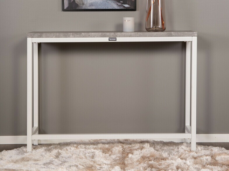 Console Dallas 2468 (Blanc + Béton)