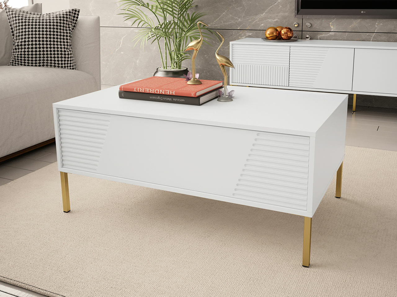 Table basse Humanum (Blanc)