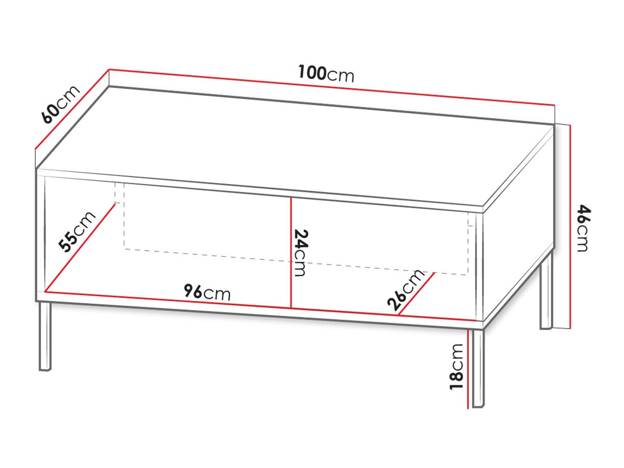 Table basse Humanum (Blanc)