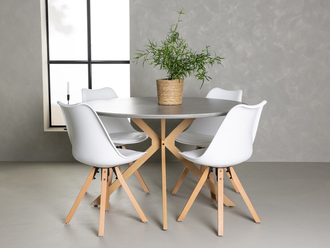 Salle à manger complète Dallas 4237 (Blanc)
