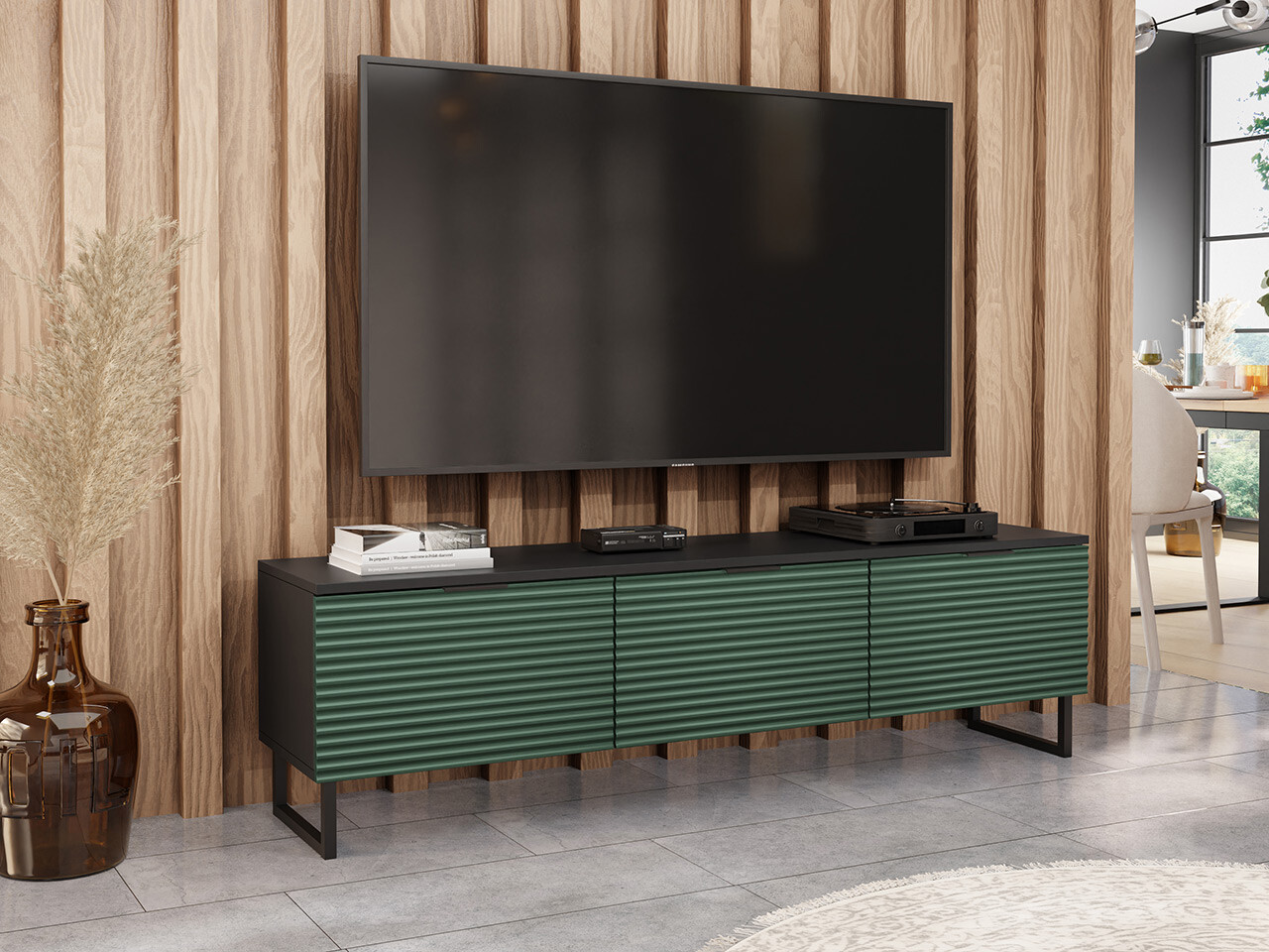Meuble TV Sarasota 179 (Vert + Noir)