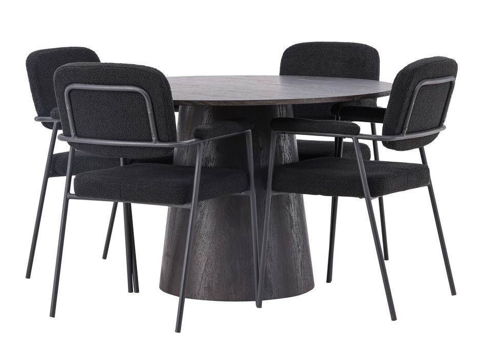 Salle à manger complète Dallas 4250 (Brun foncé)