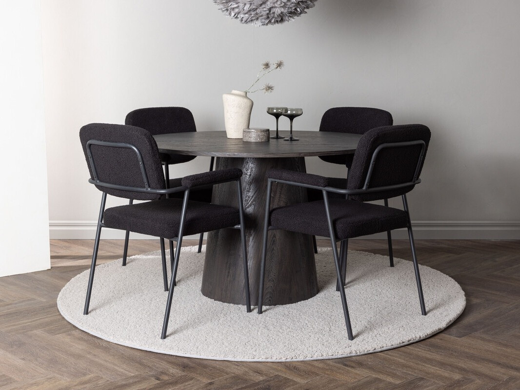 Salle à manger complète Dallas 4250 (Brun foncé)