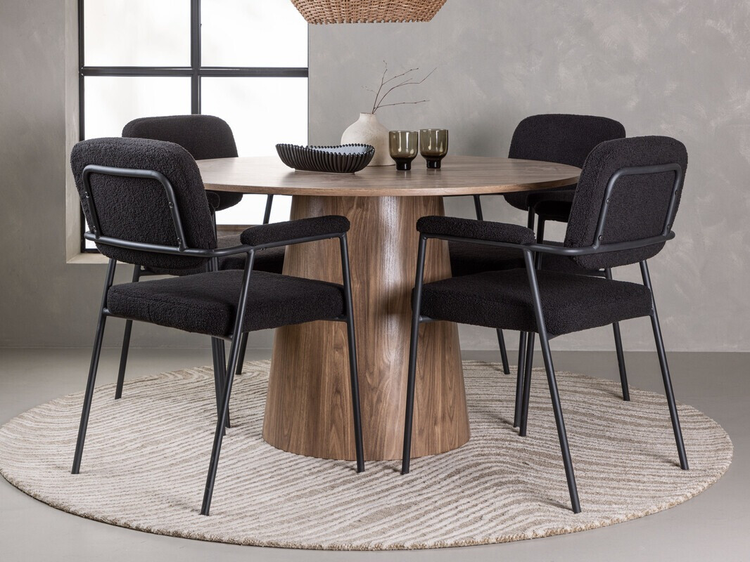 Salle à manger complète Dallas 4250 (Marron)