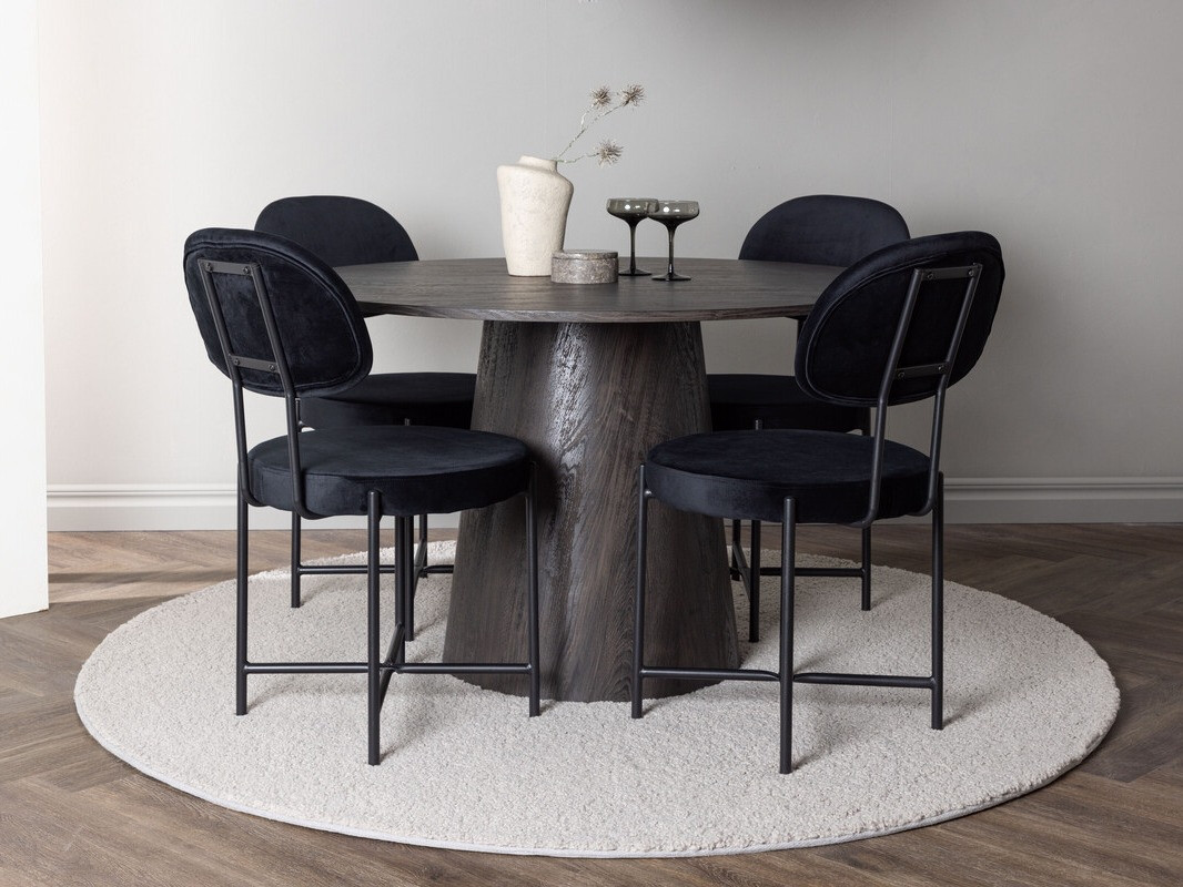 Salle à manger complète Dallas 4252 (Brun foncé)