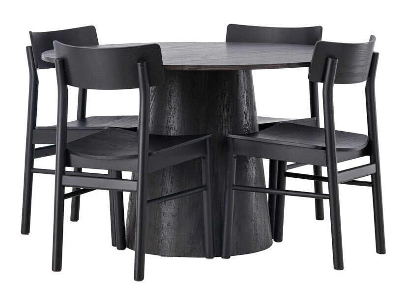 Salle à manger complète Dallas 4256 (Brun foncé)