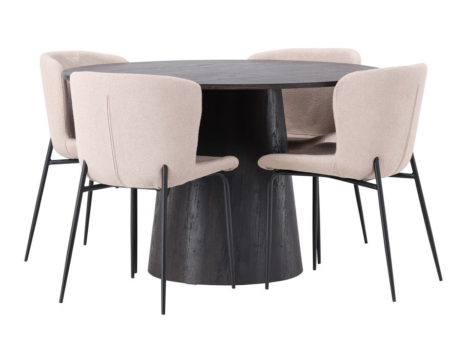 Salle à manger complète Dallas 4257 (Brun foncé)