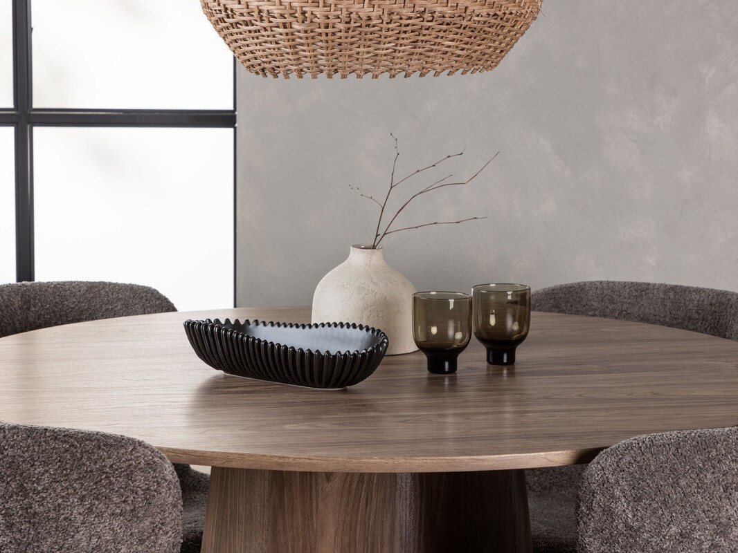 Salle à manger complète Dallas 4257 (Marron + Noir)