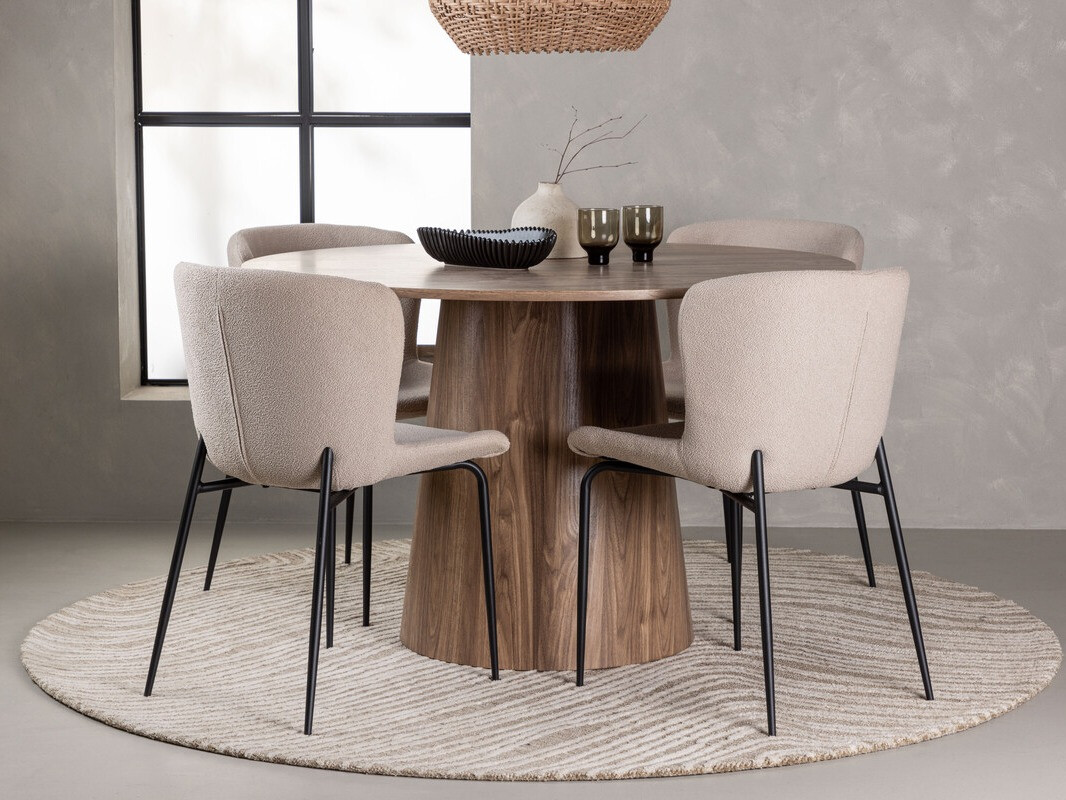 Salle à manger complète Dallas 4257 (Marron)