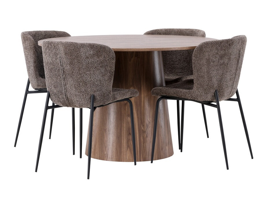Salle à manger complète Dallas 4257 (Marron)
