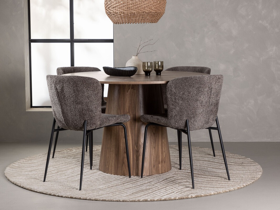 Salle à manger complète Dallas 4257 (Marron)