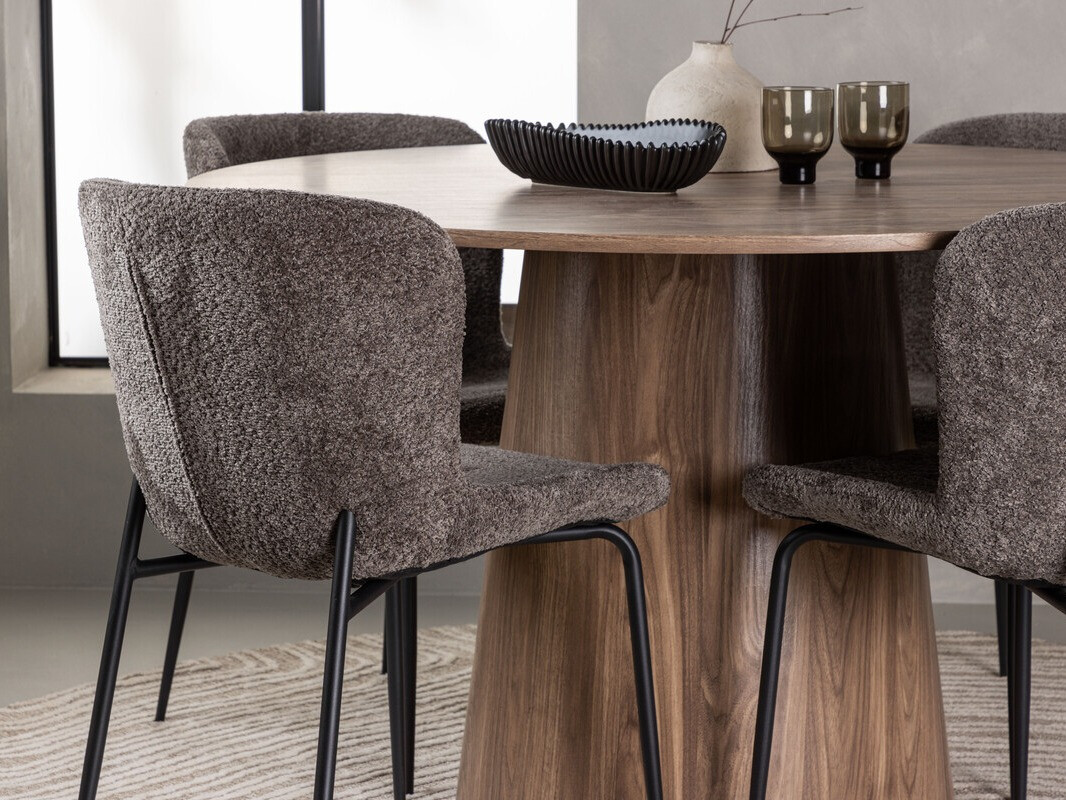Salle à manger complète Dallas 4257 (Marron)