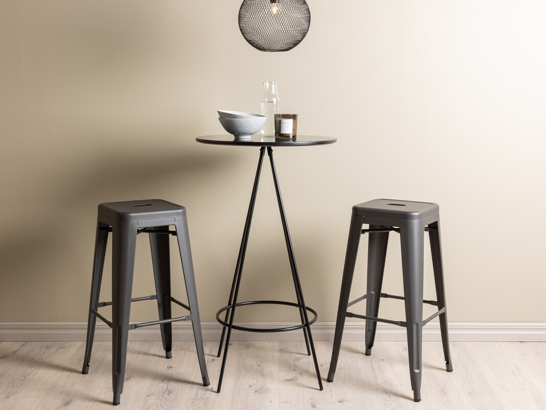 Salle à manger complète Dallas 4263 (Gris foncé)