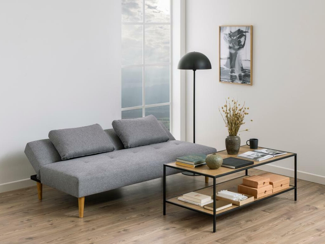 Canapé convertible Norsica 371 (Gris clair)