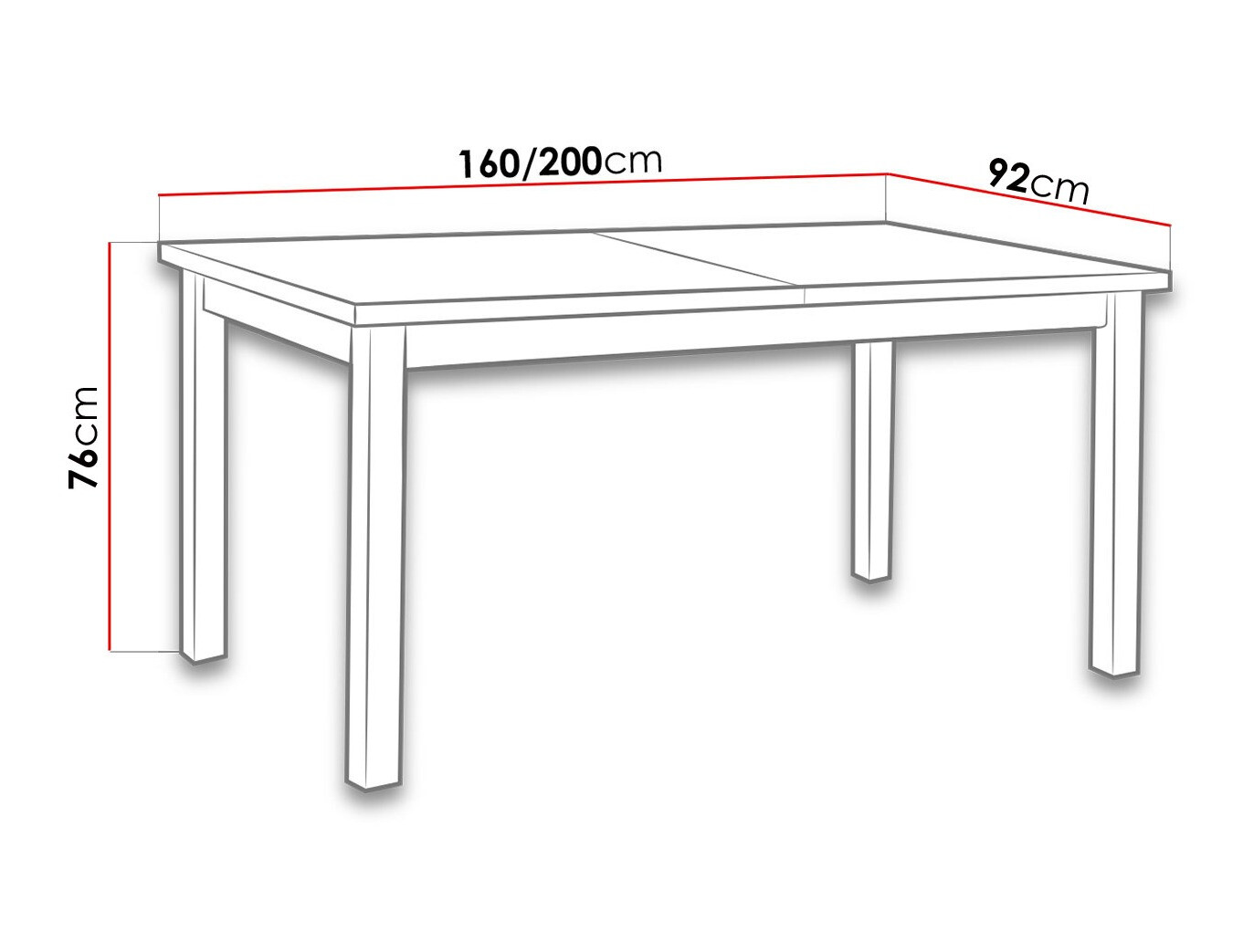Table Victorville 106 (Noyer)
