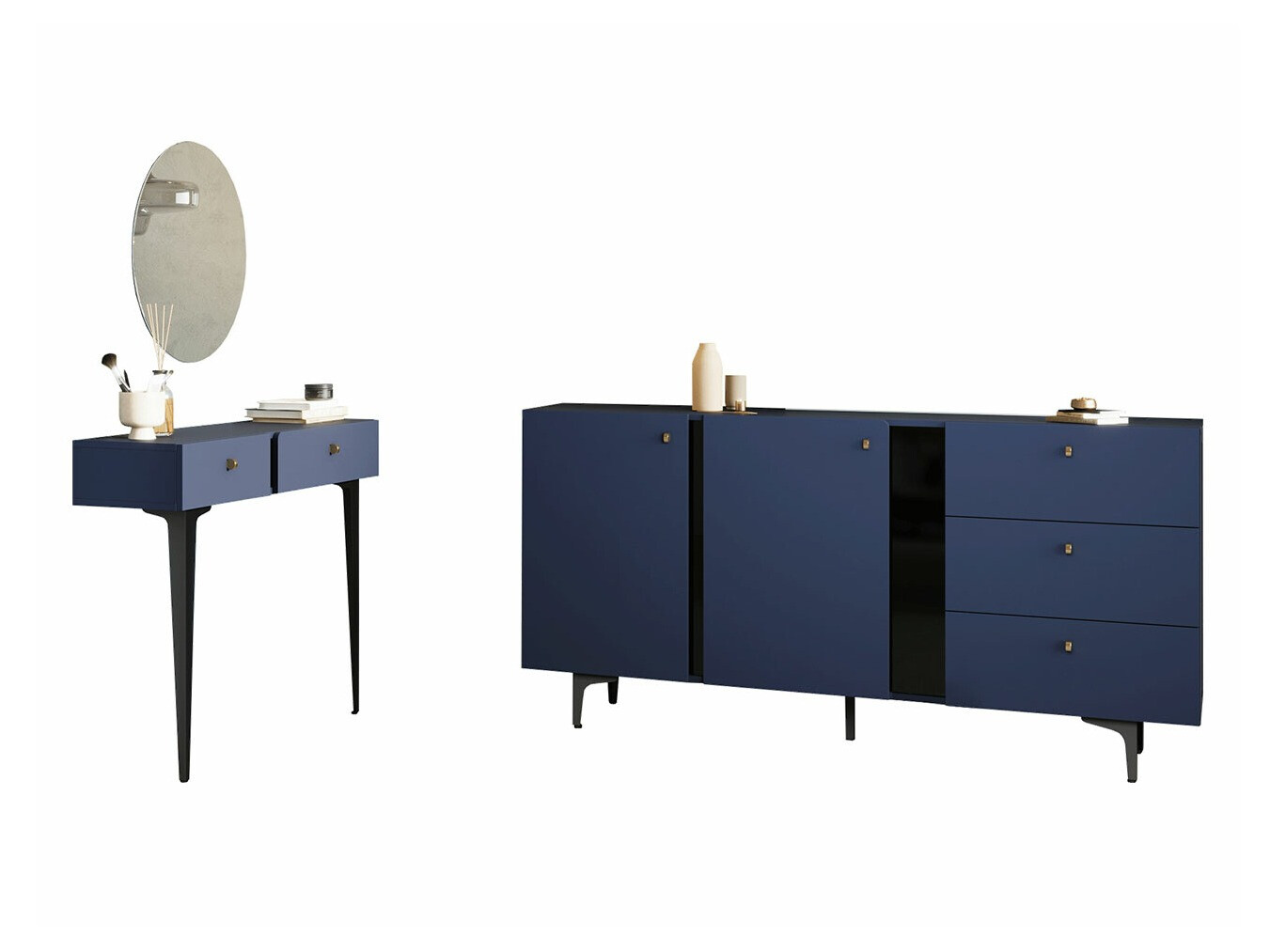 Ensemble de meubles Fresno AF122 (Bleu)