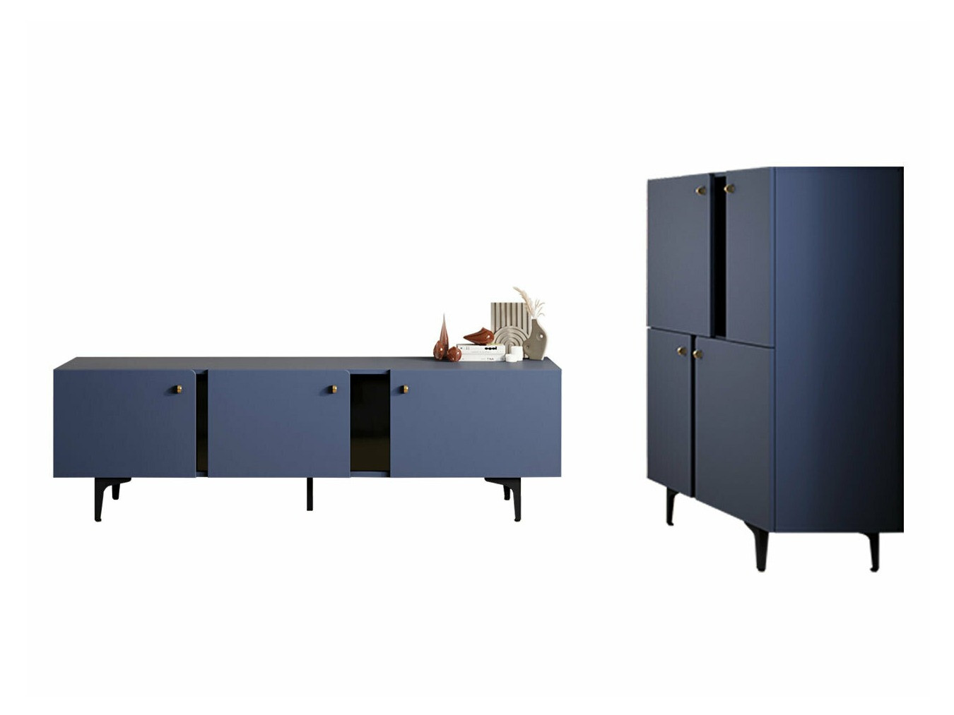 Ensemble de salon Fresno AF119 (Bleu)