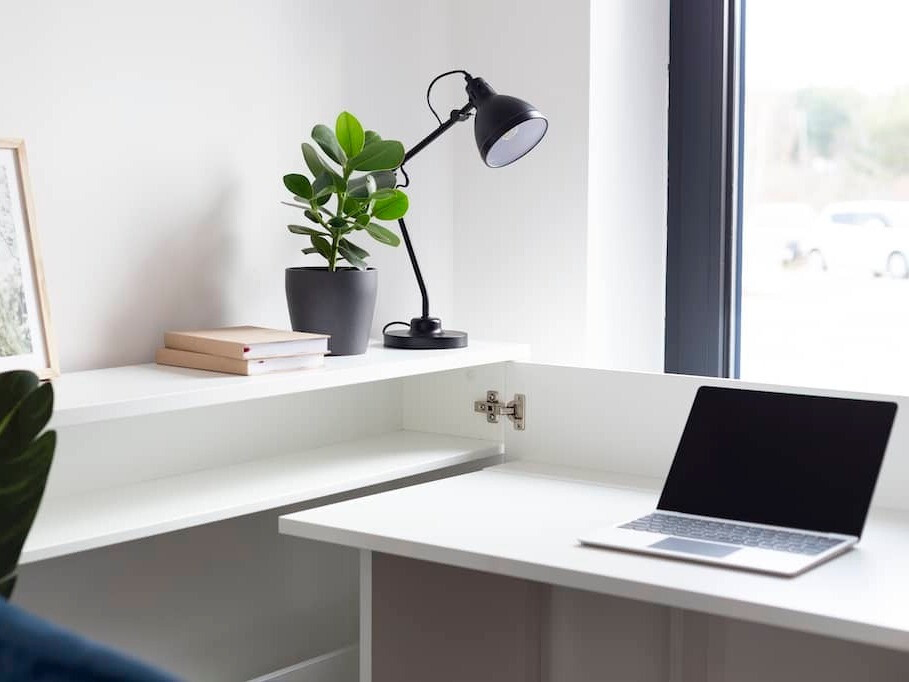 Bureau d'angle Concept Lenart III (Blanc)